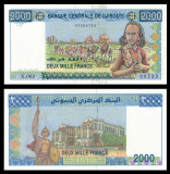 DJIBOUTI █ bancnota █ 2000 Francs █ 2008 █ P-43 SEMNĂTURA NOUĂ █ UNC necirculata