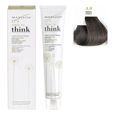 Saten natural 4.0 Vopsea fara amoniac cu ulei de argan Think Maxxelle 100 ml foto