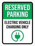 Reserved parking electric vehicle charging only