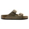 Papuci Birkenstock Arizona 951301 Unisex, Piele Suede Taupe, Talpa Soft, Marimea 43