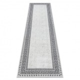 Covor, traversa ALLURE 1960 Cheie greacă, cadru - Structural, elegant, glamour alb / gri, 80x200 cm