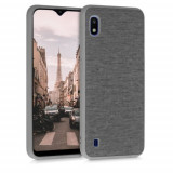 Husa pentru Samsung Galaxy A10, Textil, Gri, 51540.22