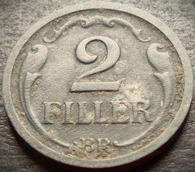 Moneda istorica 2 FILLERI / FILLER - UNGARIA, anul 1944 * cod 2987 foto