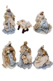 Set 6 figurine Nasterea Domnului IIT 5,5x4,5x4,5h; 17x17x20h; 14x14x28h