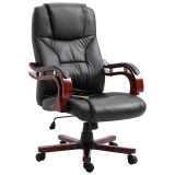 vidaXL Scaun de birou, negru, piele ecologică 20230
