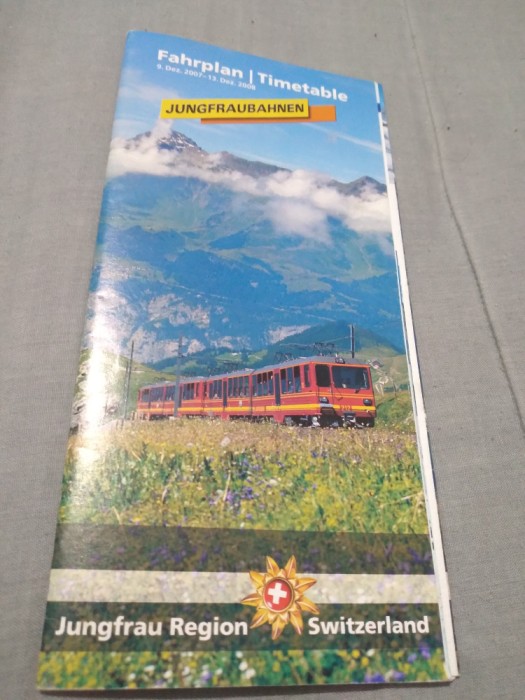 BROSURA/PLIANT JUNGFRAUBAHNEN