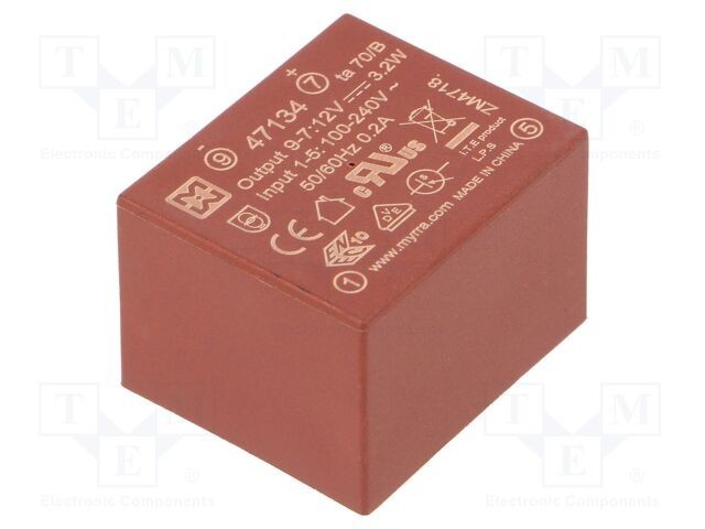 Convertor AC/DC MYRRA 3,2W 12VDC 85-265VAC 120-370VDC