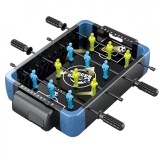Masa de joc 5in1 flippy, cu teren schimbabil de fotbal, basket, bowling, curling si hockey, cu tablou scor, din abs, 36.5x22.5x6.6 cm, design multico