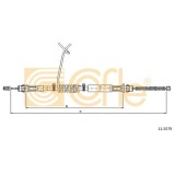 Cablu frana mana Ford Transit (Fd) Cofle 115579, parte montare : stanga, spate