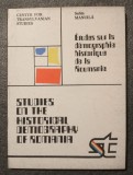 Sabin Manuilă - Etudes sur la demographie historique de la Roumanie. Studies...