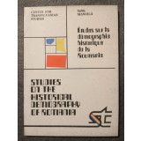 Sabin Manuilă - Etudes sur la demographie historique de la Roumanie. Studies...