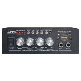 Amplificator Party pentru Karaoke, 2 x 25 W, Bluetooth, telecomanda