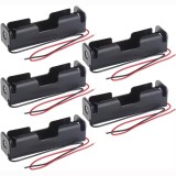 Set 5 Suport Baterie 18650 3.7V cu Fire &ndash; Holder 1 Slot PP, DIY Arduino LED Alimentare