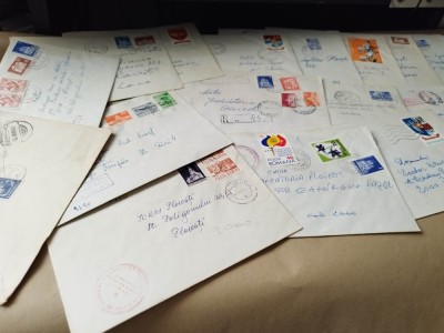 bnk fil Romania lot 100 plicuri circulate intern foto