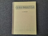 O. Onicescu - Calculul probabilitatilor