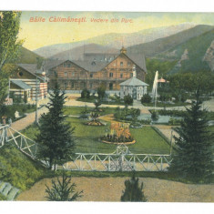 4970 - CALIMANESTI, Valcea, Park, Romania - old postcard - used - 1910