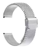Cumpara ieftin Brățară Ceas Argintie Mesh Milaneză &ndash; Universală &ndash; Oțel Inoxidabil &ndash; 20mm &ndash;