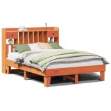 Cumpara ieftin Cadru de pat fara saltea, maro ceruit 150x200 cm lemn masiv pin