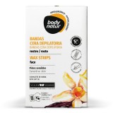 Benzi depilatoare faciale hipoalergenice, 12 benzi+2 servetele post-epilare, Body Natur