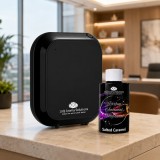 Cumpara ieftin Pachet Promo: 10Q Aroma Eco Plus Negru + Rezerva Parfum Ambiental Profesional 100 g Salted Caramel