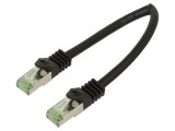 Patch cord negru Cat 8.1 LSZH 0,25m