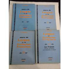 LANGUE ET CIVILISATION FRANCAISES -G. MAUGER - 4 volume