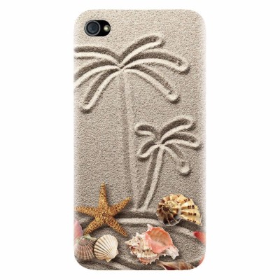 Husa silicon pentru Apple Iphone 4 / 4S, Beach Sand foto