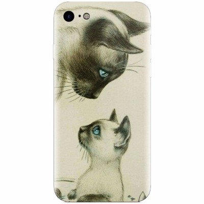 Husa silicon pentru Apple Iphone 5c, Little Cat foto
