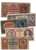 Ungaria 1930-1946 - Lot 5 bancnote, circulate