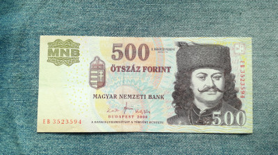 500 Forint 2008 Ungaria / R&amp;aacute;k&amp;oacute;czi Ferenc II / 3523594 foto