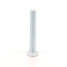 Surub cu cap hexagonal, filetat complet, otel, zincat alb, M10 x 35 mm