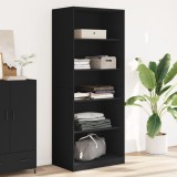 Cumpara ieftin Șifonier, negru, 80x50x200 cm, lemn prelucrat