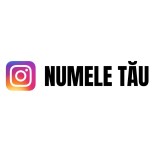 Sticker Auto Instagram Personalizat cu Numele Tau Model 8 , Promoveaza-ti Contul in Stil Unic