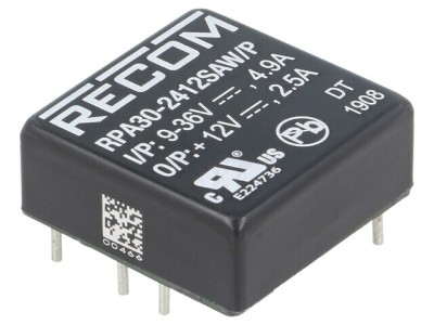 Convertor DC/DC 30W 9-36V la 12V 2.5A foto