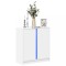 Gossi dulap cu led, alb, 77x34x85 cm, lemn prelucrat