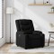 Fotoliu rabatabil, negru, material textil - 2