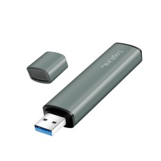 HUB extern LOGILINK, porturi USB: USB-A 3.0 x 3, conectare prin USB-A, aluminiu, prot. supracurent, supratensiune, gri, &quot;UA0395&quot; (timbru verde 0.18 le