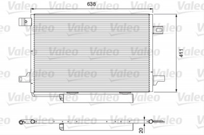 Condensator climatizare AC Valeo, MERCEDES Clasa A (W169), 2008-2012; Clasa B (W245), 2005-2011 motor 1,5; 1,7; 2,0 benzina; 2,0 cdi diesel, aluminiu foto