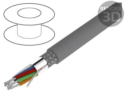 Cablu Alpha Essential C&amp;amp;C 7x22AWG 30,5m Gri &amp;Icirc;nchis foto