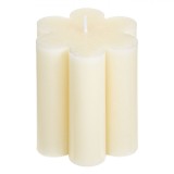 Lum&acirc;nare Decorativă Parafina, Aromă Vanilie, Ecru, 7x7.5cm, Durată Ardere 15 Ore, Oem