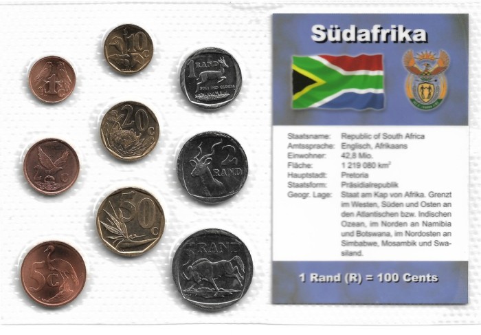 AFRICA DE SUD - Set Complet Monede - UNC Sigilate