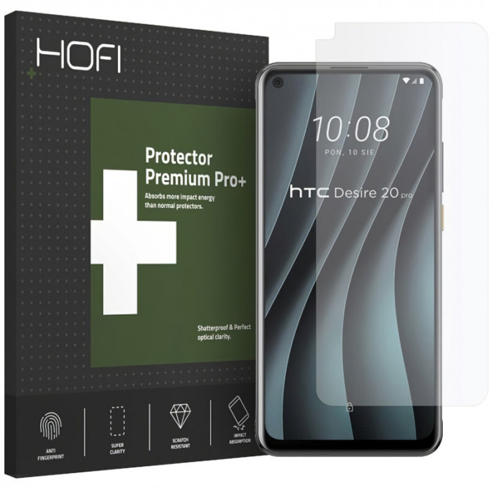 Folie Protectie Ecran HOFI pentru HTC Desire 20 Pro, Plastic, Hybrid, 0.2mm, 7H