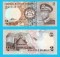 Lesotho (pick 4) 2 Maloti 1981 UNC; Basotho Hat - 1