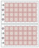 ROMANIA 2026 FEDERATIA INTERNATIONALA DE FILATELIE -100 ani Coala 28 timbre Tip I + Tip II - LP.2554 c,d MNH**