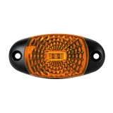 Lampa gabarit auto BestAutoVest 12/24V ovala Portocaliu cu led, 72x34x18mm, cu suport fixare , 1 buc. Kft Auto, AutoLux