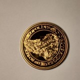 Di.204. Moneda 10 ducati 1703 Leopold I, placat cu aurreplica placata cu aur