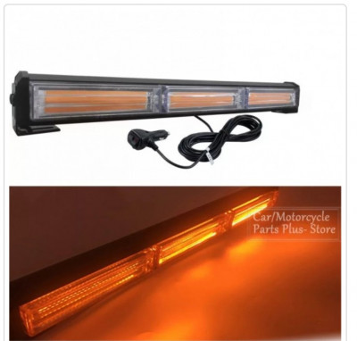 Rampa stroboscpica profesionala, cu fir , magnet si controler 12v, 3 module foto