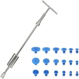 Kit reparare caroserie auto, cu ciocan inertial si 18 ventuze incluse, pentru indepartarea indoiturilor si loviturilor mici, actionare manuala, univer