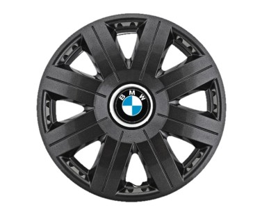 Set 4 capace roti Cosmos Negru R15, pentru gama auto BMW foto