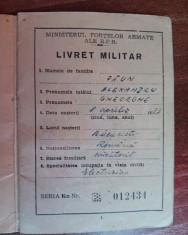 QW13 6 - 1960 - Livret militar - soldat neinstruit!